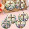 8PCS Diamond Art Coaster Kits – Christian Cross DIY Diamond Painting Coasters with Holder & Cork Pads, Crafts for Adults & Beginners